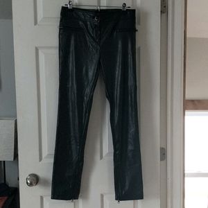 Pleather Gunmetal Punk Rock Pants